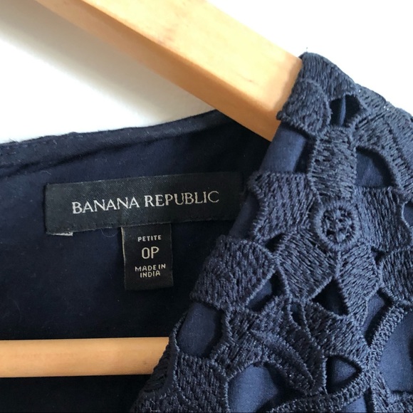 Navy crocheted dress - Picture 3 of 4